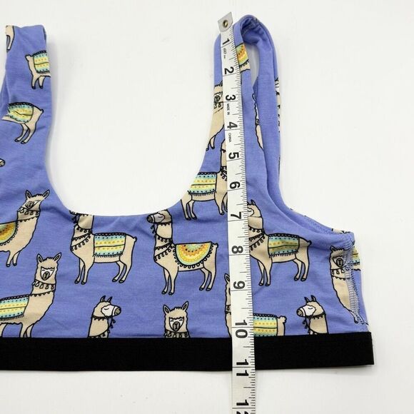 MeUndies Llama Print Purple U-Back Modal Cotton Bra - Women’s US M - Picture 7 of 7